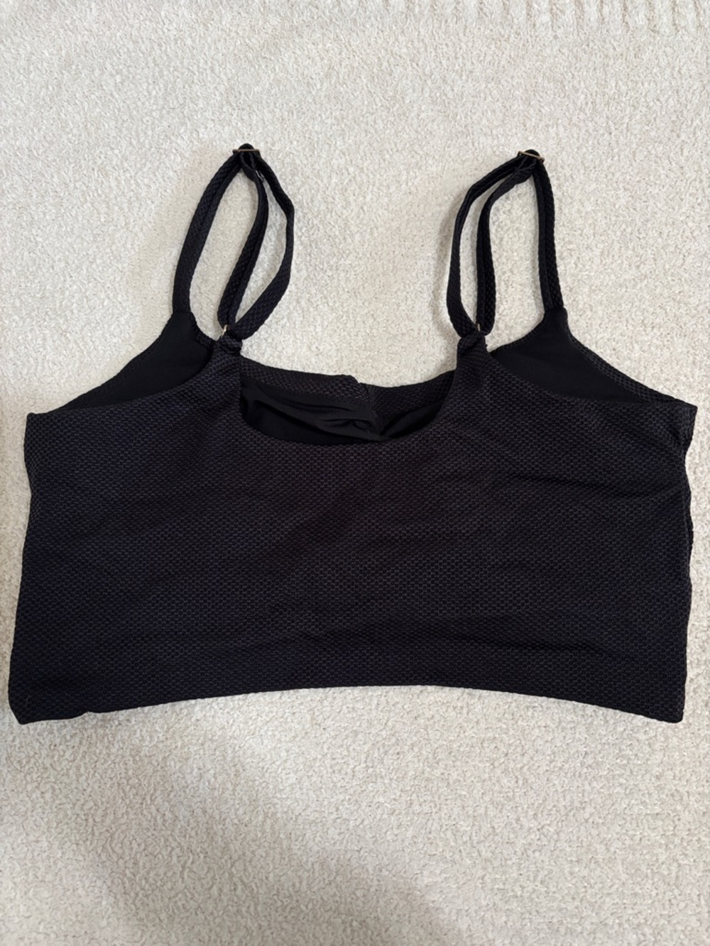 Aerie Black Textured Bikini Top - Picture 2 of 3